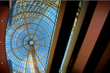 Image of glass dome in roof from below art print