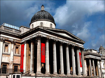 london,national gallery,monuments,sites,landmarks